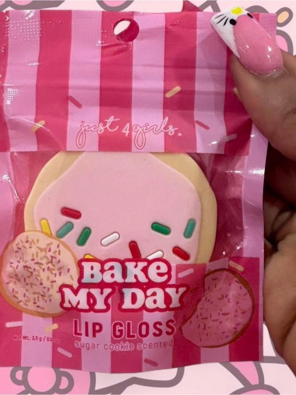 🧁Bake My Day Pink Lip Gloss Sugar Cookie Scent🧁